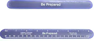 Cub Scout Be Prepared Blue Ruler Slap Band
