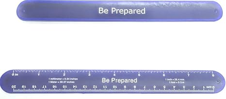 Scout Be Prepared Blue Ruler Slap Band Pack of 6