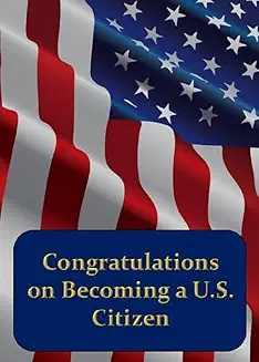Citizenship Congratulations Card – Patriotic American Flag