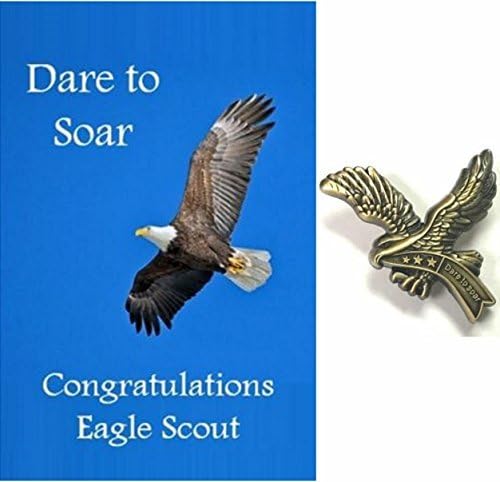 Dare to Soar Eagle Scout Congratulations Card and Pin