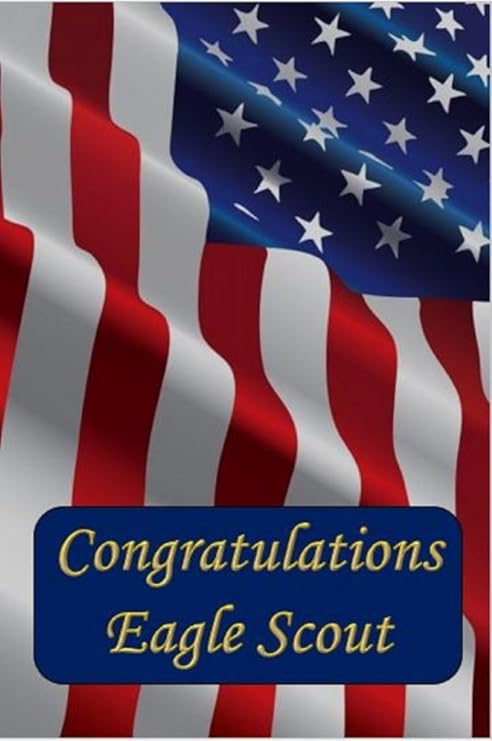 Eagle Scout Congratulations Card American Flag Design