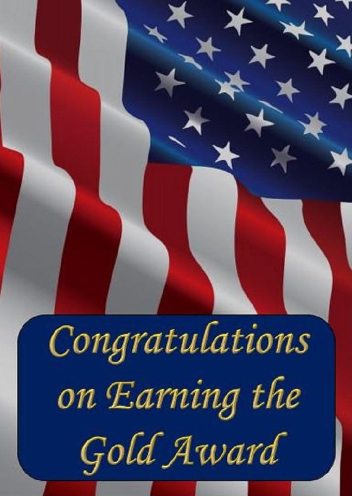 Gold Award Congratulations Card