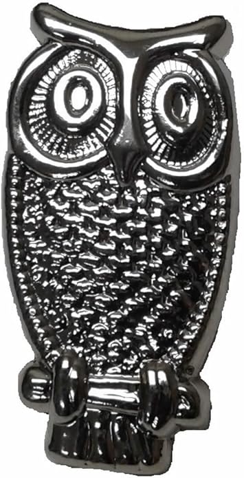 Scout Wood Badge Owl Silvertone Lapel Pin