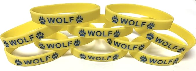 Cub Scout Wolf Wristband Silicone Pack of 10